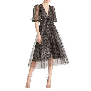 Elegant Black Sheer Dress